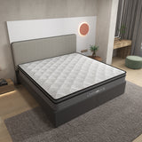 Chiro Lux Cooling Latex Foam Pocket Spring Mattress 5 Zone Medium Firmness 34cm - King Single - Front View