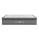 Chiro Lux Cooling Latex Foam Pocket Spring Mattress 5 Zone Medium Firmness 34cm - Double - Low Angle