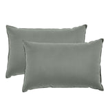 Royal Comfort Charcoal Bamboo Pillow Hotel Quality Luxury Twin Pack - Side View
