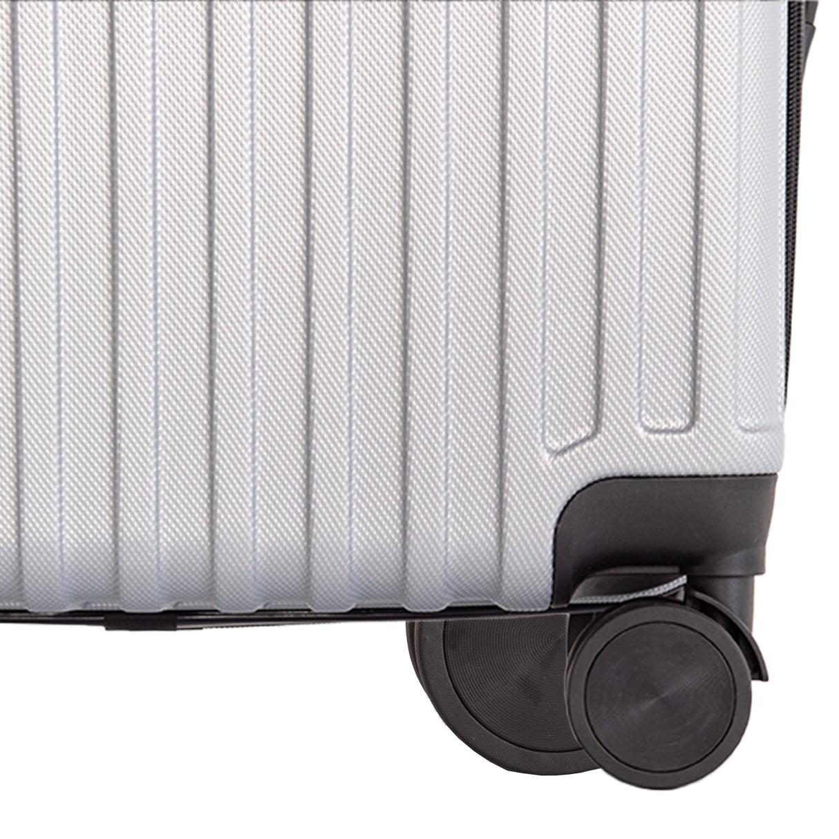 Milano Decor 3 Piece Luggage Set Travel Hard Case 20 24 28 Hard Case Durable - Silver