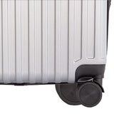 Milano Decor 3 Piece Luggage Set Travel Hard Case 20 24 28 Hard Case Durable - Silver - 45-Degree Angle