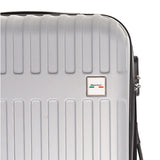Milano Decor 3 Piece Luggage Set Travel Hard Case 20 24 28 Hard Case Durable - Silver
