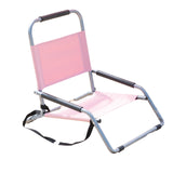 Havana Outdoors Beach Chair 2 Pack Folding Portable Summer Camping Outdoors - Dusty Rose - Side View