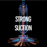 MyGenie CX300 2 in 1 Corded Stick Vacuum Ultralight Bagless Black Rose Gold - Top-Down View