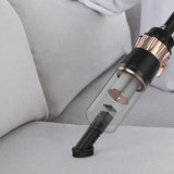 MyGenie CX300 2 in 1 Corded Stick Vacuum Ultralight Bagless Black Rose Gold - Low Angle