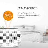 MyGenie Compact Reusable Dehumidifier Moisture Extractor Compact Portable White - Low Angle