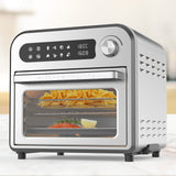 Kitchen Couture 10 Litre Compact Air Fryer Oven Oil Free Cooking Silver - Front View