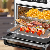 Kitchen Couture 10 Litre Compact Air Fryer Oven Oil Free Cooking Silver - Rear View