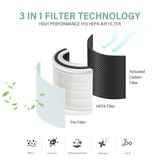 MyGenie Ultra Quiet Eco Flow Air Purifier WI-FI Control HEPA Filter White - Side View
