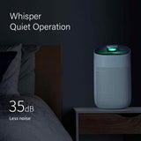 MyGenie 2-in-1 Air Purifier and Dehumidifier WI-FI Control HEPA Filter White - Low Angle