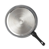 Stone Chef Forged Saucepan With Lid Cookware Kitchen Black 20cm - 45-Degree Angle
