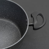 Stone Chef Forged Casserole With Lid Cookware Kitchen Black 24cm - Extra Image