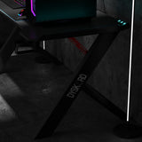 Dyskord Gaming Table Desk Office Desktop Steel LED RGB Lighting - Extra Image