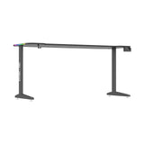 Dyskord Adjustable Gaming Table Desk Office Desktop Steel LED RGB Lighting - Front View