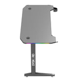 Dyskord Adjustable Gaming Table Desk Office Desktop Steel LED RGB Lighting - 45-Degree Angle