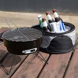 Havana Outdoors 2-IN-1 BBQ Grill Cooler Combo Set Outdoor Camping Picnic - Front View