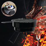 Havana Outdoors 2-IN-1 BBQ Grill Cooler Combo Set Outdoor Camping Picnic - Side View