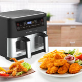 Kitchen Couture Dual View 2 x 5 Litre (10 Litre) Air Fryer Stainless Steel - Extra Image