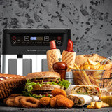 Kitchen Couture Dual View 2 x 5 Litre (10 Litre) Air Fryer Stainless Steel - Extra Image