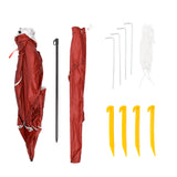 Havana Outdoors Beach Umbrella 2.4M Outdoor Garden Beach Portable Shade Shelter - Red - Extra Image