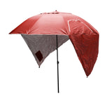 Havana Outdoors Beach Umbrella 2.4M Outdoor Garden Beach Portable Shade Shelter - Red - Extra Image