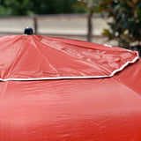 Havana Outdoors Beach Umbrella 2.4M Outdoor Garden Beach Portable Shade Shelter - Red - Extra Image