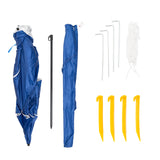 Havana Outdoors Beach Umbrella 2.4M Outdoor Garden Beach Portable Shade Shelter - Blue - Extra Image