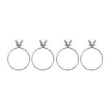 Bread and Butter Napkin Rings - Stag Head - 4 Pack