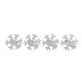Bread and Butter Napkin Rings - Snow Flake - 4 Pack - Front View