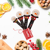 Bread and Butter Snowman Spoons 4 Pack - Side View