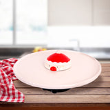 Bread and Butter Santa Footed Cake Plate 29 x 12.5cm - Front View