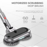 MyGenie X9 Twin Spin Turbo Mop Vacuum Cleaner Floor Mopping Cordless - Red - Side View