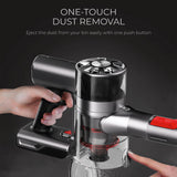 MyGenie X9 Twin Spin Turbo Mop Vacuum Cleaner Floor Mopping Cordless - Red - Top-Down View