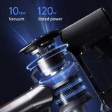 MyGenie X9 Twin Spin Turbo Mop Vacuum Cleaner Floor Mopping Cordless - Blue - Rear View