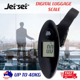 Portable Digital Luggage Scale Electronic Black Lightweight Travel Mass Weight - Front View