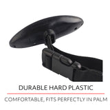 Portable Digital Luggage Scale Electronic Black Lightweight Travel Mass Weight - Top-Down View