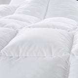 500GSM Soft Goose Feather Down Quilt Duvet 95% Feather 5% Down All-Seasons - Single - White
