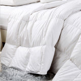 Royal Comfort 500GSM Plush Duck Feather Down Quilt Ultra Warm Soft - All Seasons - King - White - Front View