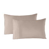 Royal Comfort Bamboo Blended Sheet & Pillowcases Set 1000TC Ultra Soft Bedding - Double - Warm Grey - Top-Down View