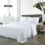 Royal Comfort Bamboo Blended Sheet & Pillowcases Set 1000TC Ultra Soft Bedding - King - White - 45-Degree Angle