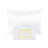 Royal Comfort Mulberry Soft Silk Hypoallergenic Pillowcase Twin Pack 51 x 76cm - White