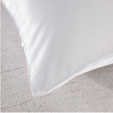 Royal Comfort Mulberry Soft Silk Hypoallergenic Pillowcase Twin Pack 51 x 76cm - White - 45-Degree Angle