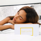 Royal Comfort Mulberry Soft Silk Hypoallergenic Pillowcase Twin Pack 51 x 76cm - White - Low Angle