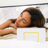 Royal Comfort Mulberry Soft Silk Hypoallergenic Pillowcase Twin Pack 51 x 76cm - Ivory - Low Angle