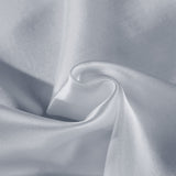 Royal Comfort Mulberry Soft Silk Hypoallergenic Pillowcase Twin Pack 51 x 76cm - Silver - Top-Down View