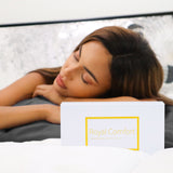 Royal Comfort Mulberry Soft Silk Hypoallergenic Pillowcase Twin Pack 51 x 76cm - Charcoal - Low Angle