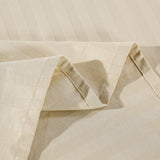 Kensington 1200 Thread Count 100% Egyptian Cotton Sheet Set Stripe Hotel Grade - Double - Sand - 45-Degree Angle