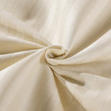 Kensington 1200 Thread Count 100% Egyptian Cotton Sheet Set Stripe Hotel Grade - Queen - Sand - Top-Down View