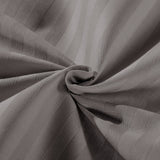 Kensington 1200 Thread Count 100% Egyptian Cotton Sheet Set Stripe Hotel Grade - King - Charcoal - Top-Down View