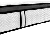 Ergopedic Mattress 5 Zone Latex Pocket Spring Mattress In A Box 30cm - King Single - White Grey Black